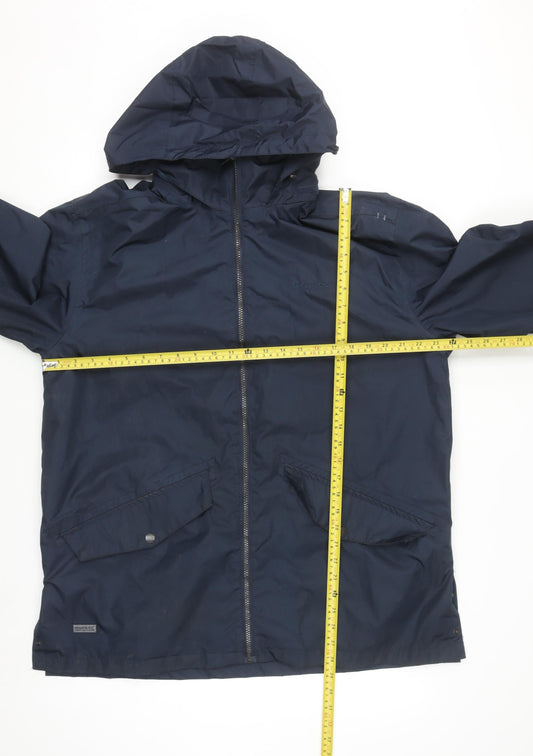 Regatta Men's Blue XL Waterproof Hooded Rain Jacket