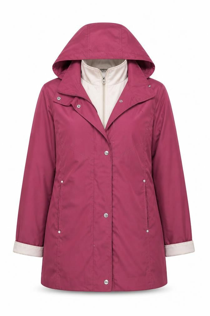 Womens UK Size 14 Gabriella Vicenza Pink Rain Coat