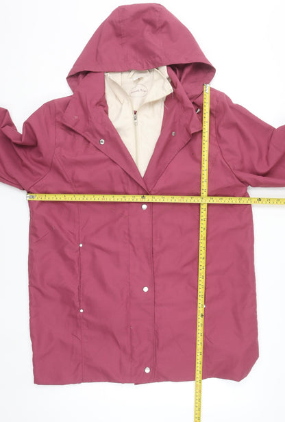 Womens UK Size 14 Gabriella Vicenza Pink Rain Coat