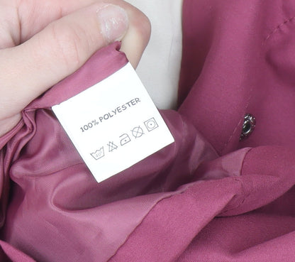 Womens UK Size 14 Gabriella Vicenza Pink Rain Coat