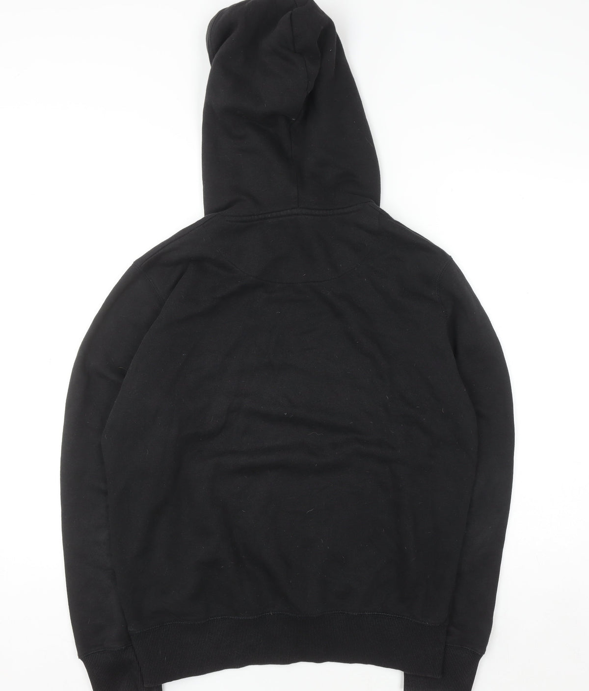 FCUK Womens Black Medium Pullover Hoodie Cotton Blend Logo Design