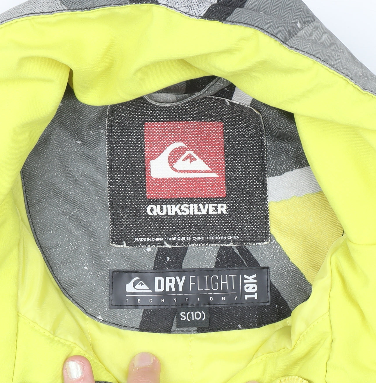 Womens UK Size 10 Quiksilver Multicoloured Ski Jacket