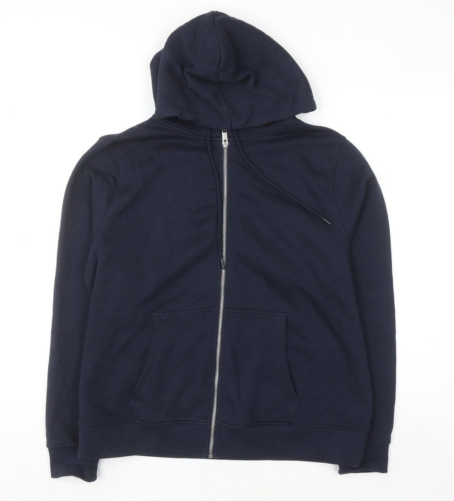 Tu Women’s Navy Full Zip Hoodie Large Cotton Blend Casual