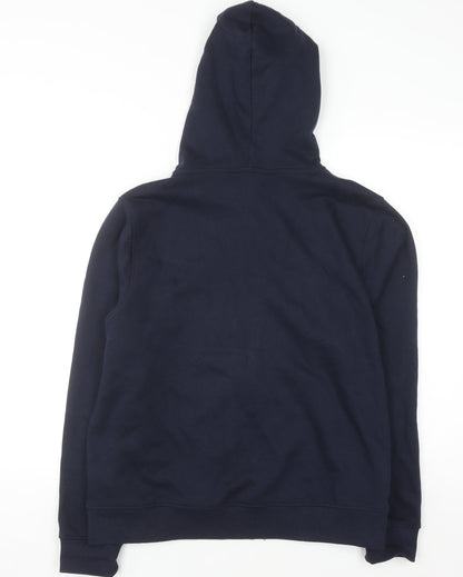 Tu Women’s Navy Full Zip Hoodie Large Cotton Blend Casual