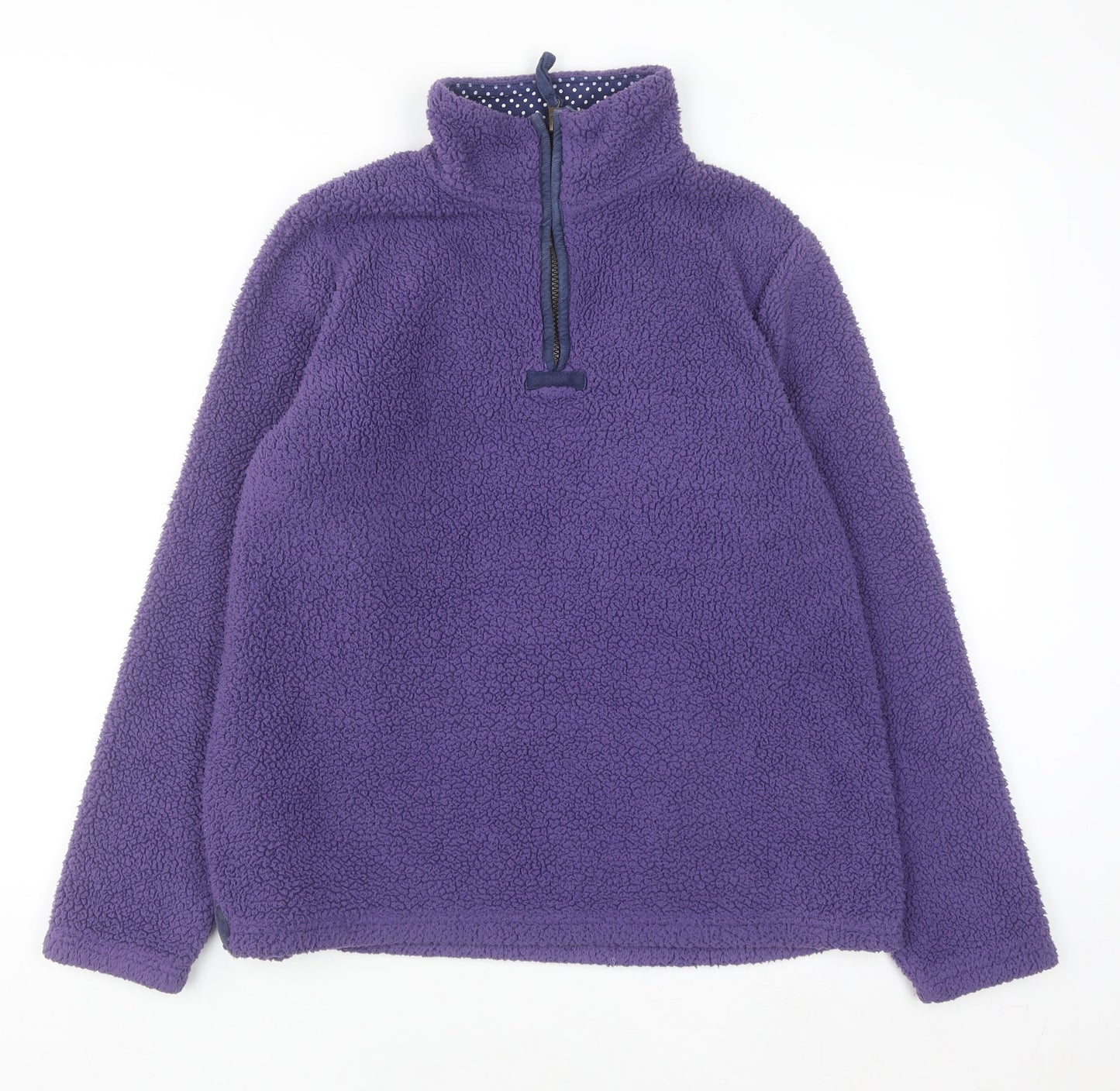 Alpine Trek Women's Purple 1/4 Zip Fleece Pullover Sweatshirt M