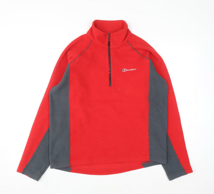 Mens UK Size M Berghaus Red Pullover Sweatshirt