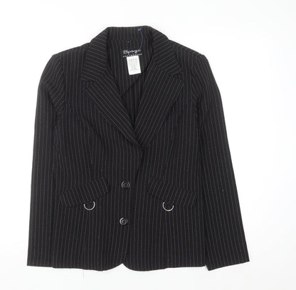 Womens UK Size 6 Spago Collection Regular Black Suit Jacket