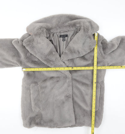 Womens UK Size 10 New Look Grey Puffer Jacket