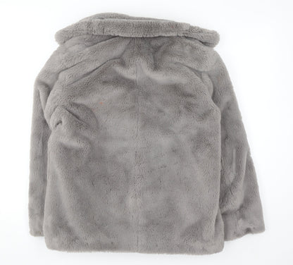 Womens UK Size 10 New Look Grey Puffer Jacket