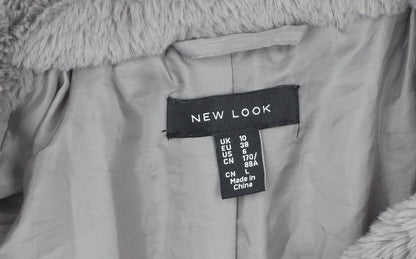 Womens UK Size 10 New Look Grey Puffer Jacket