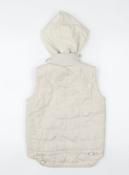 Womens UK Size XS Soul Cal Beige Bodywarmer