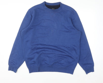 James Pringle Women's Blue Cotton Blend Pullover Sweatshirt Size S