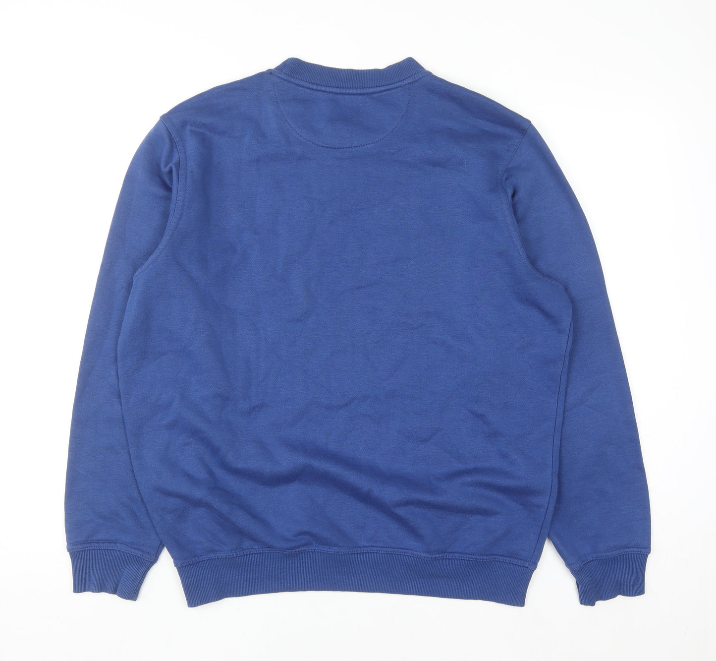 James Pringle Women's Blue Cotton Blend Pullover Sweatshirt Size S