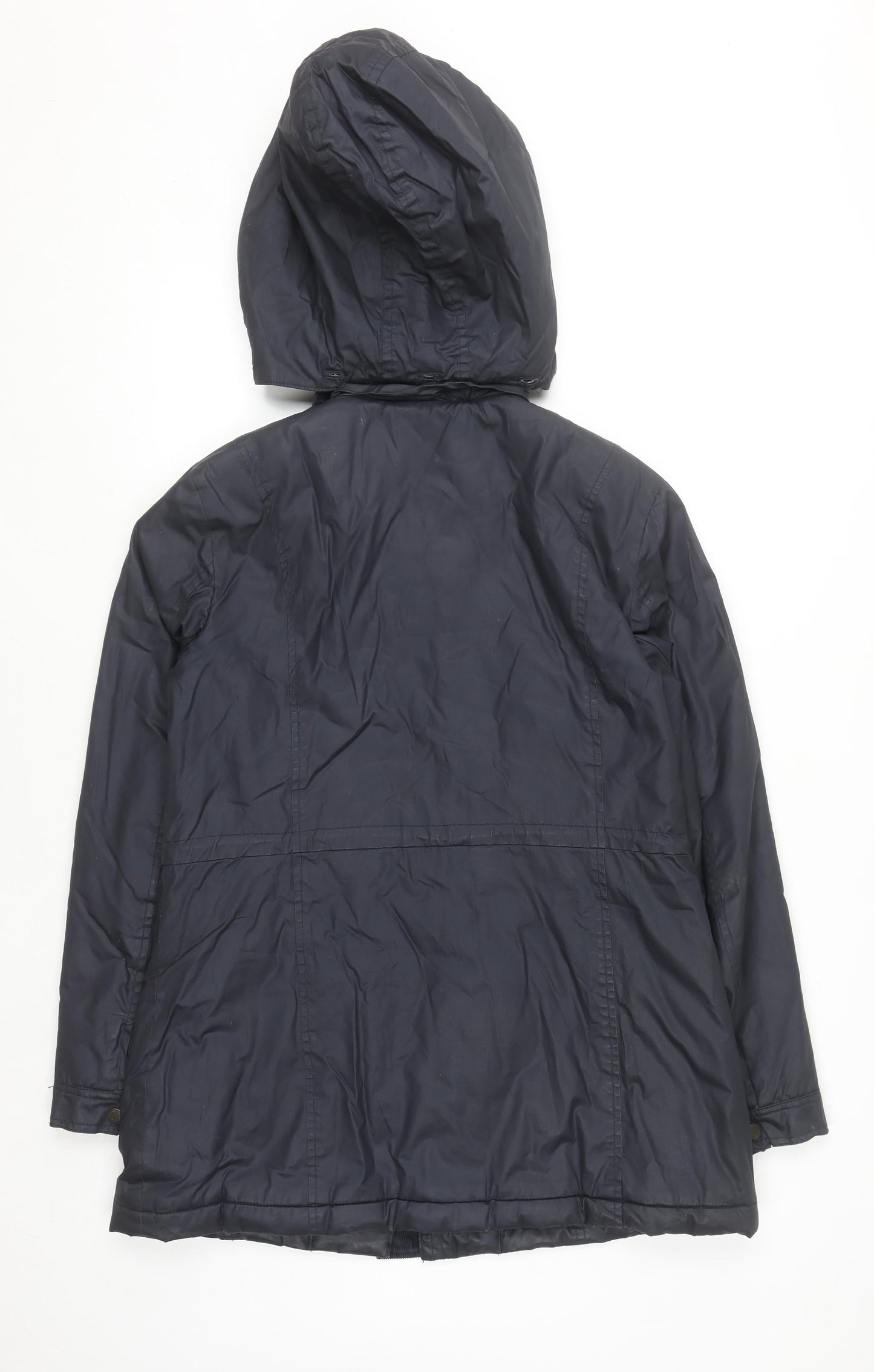 Womens UK Size 12 Maine New England Blue Parka Coat