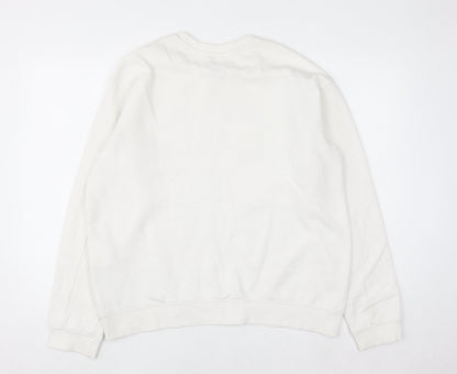 Womens UK Size 3XL Replay White Pullover Sweatshirt