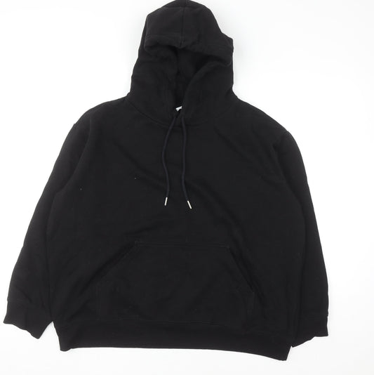 Womens UK Size 16 H&M Black Pullover Hoodie