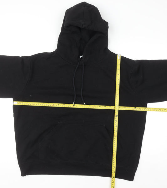 Womens UK Size 16 H&M Black Pullover Hoodie