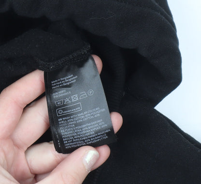Womens UK Size 16 H&M Black Pullover Hoodie