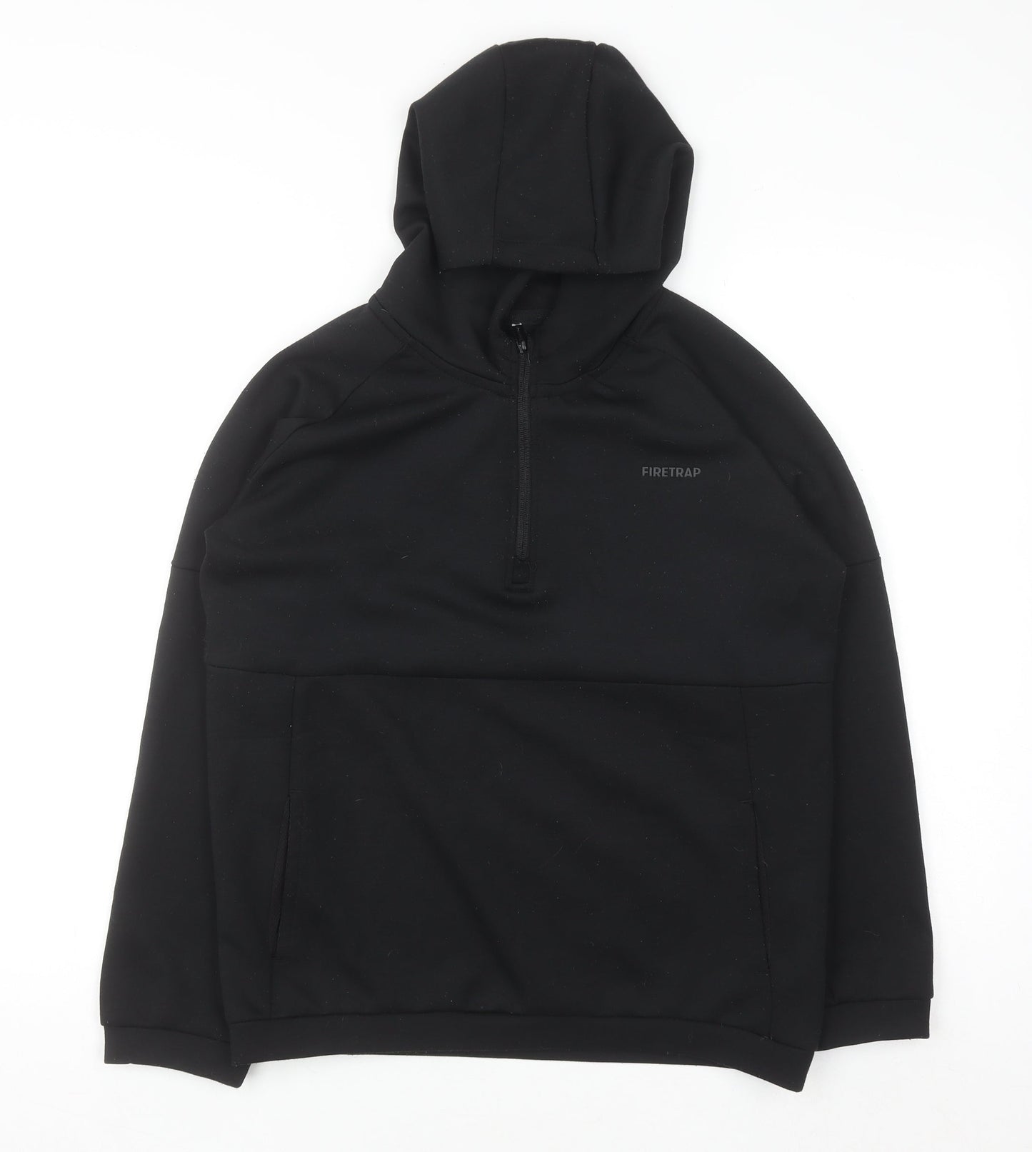 Boys UK Size 13 Years Firetrap Black Full Zip Hoodie