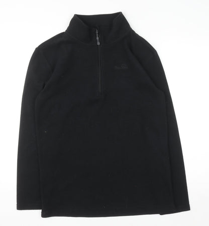 Peter Storm Mens Black Fleece 1/2 Zip Sweatshirt Size S