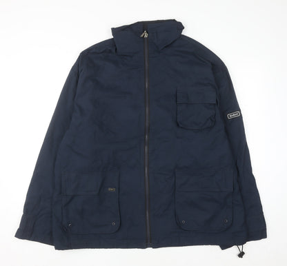 Kickers Men’s Blue XL Full Zip Mid-Length Casual Jacket
