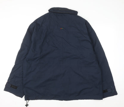 Kickers Men’s Blue XL Full Zip Mid-Length Casual Jacket