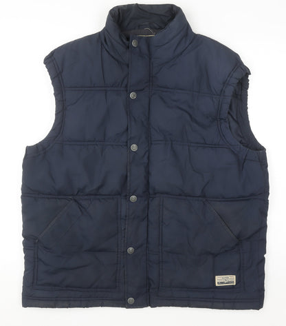 Mens UK Size L Easy Blue Puffer Jacket