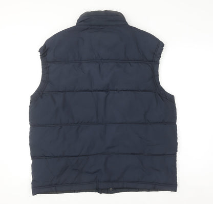 Mens UK Size L Easy Blue Puffer Jacket