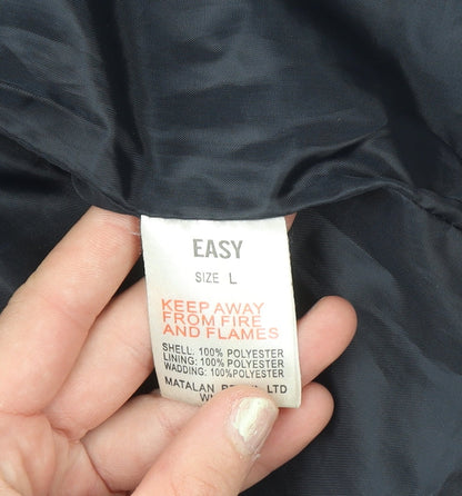 Mens UK Size L Easy Blue Puffer Jacket