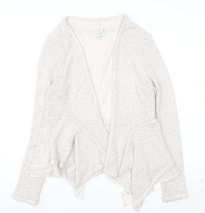 RJR John Rocha Women's Beige Open Knit Cardigan Size 12