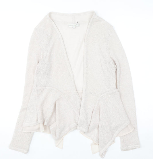 RJR John Rocha Women's Beige Open Knit Cardigan Size 12