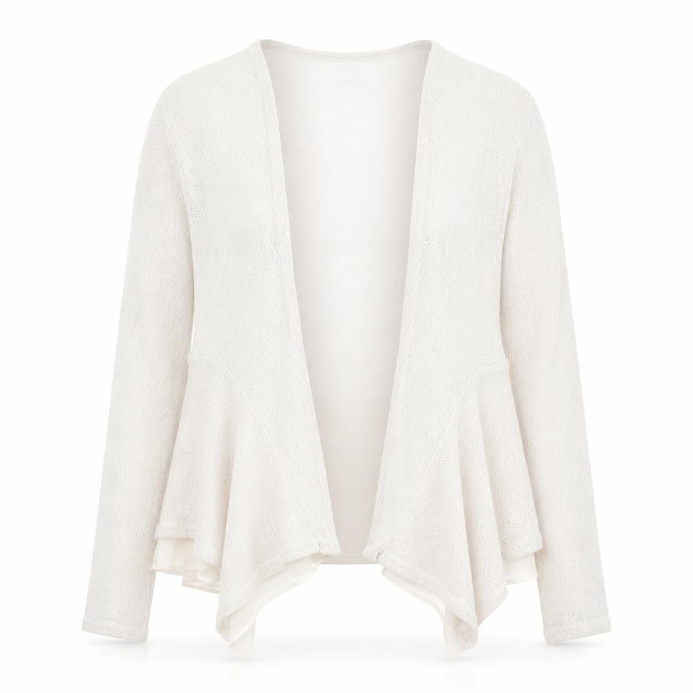 RJR.John Rocha Women's Beige Open Knit Cardigan Size 12