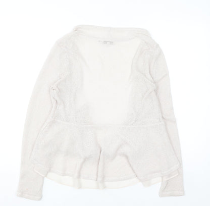 RJR John Rocha Women's Beige Open Knit Cardigan Size 12