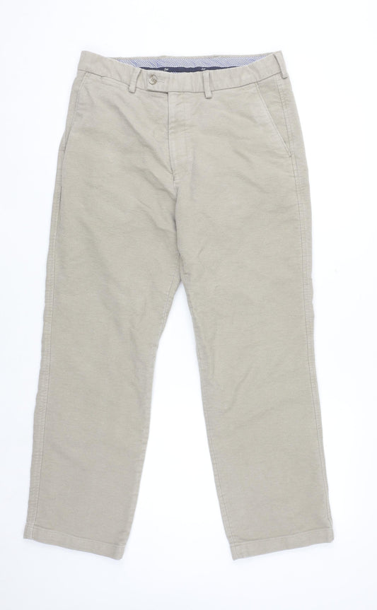 Mens UK Size S Samuel Windsor Regular Fit Chino Beige Trousers