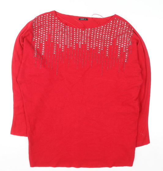 Womens UK Size 18 Roman Red Pullover Jumper