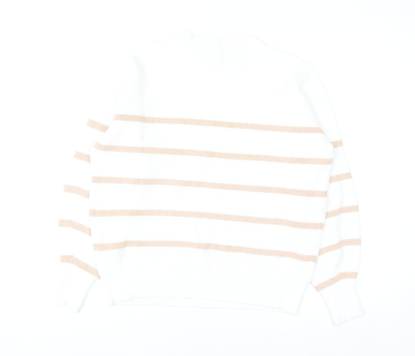 Phase Eight Women’s White Striped Knit Pullover Jumper XS