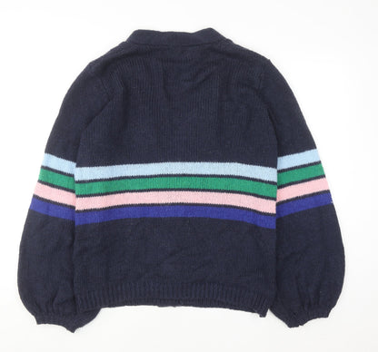 Womens UK Size L Sarte Blue Cardigan Jumper