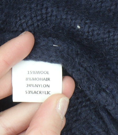Womens UK Size L Sarte Blue Cardigan Jumper
