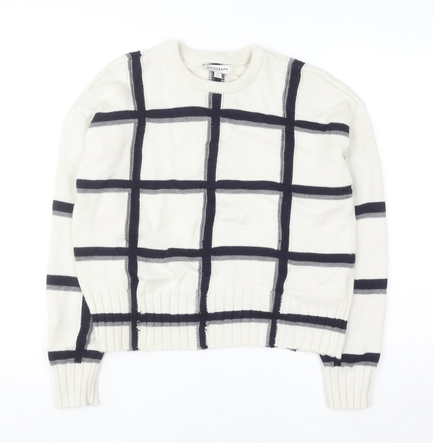 Womens UK Size M Marks and Spencer Ivory Pullover Jumper