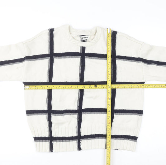 Womens UK Size M Marks and Spencer Ivory Pullover Jumper