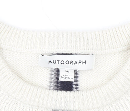 Womens UK Size M Marks and Spencer Ivory Pullover Jumper