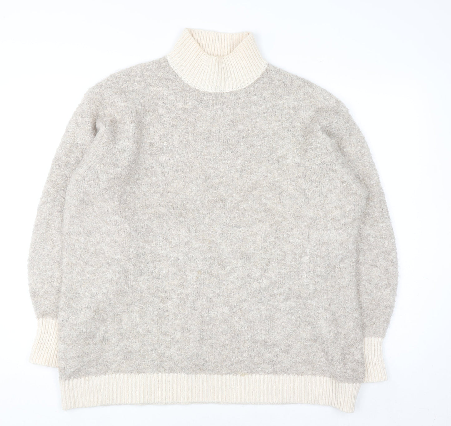 Womens UK Size L Marks and Spencer Beige Pullover Jumper