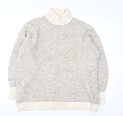 Womens UK Size L Marks and Spencer Beige Pullover Jumper