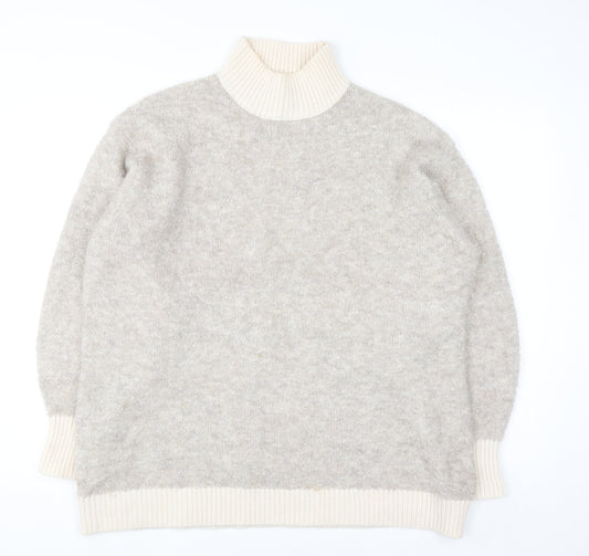 Womens UK Size L Marks and Spencer Beige Pullover Jumper