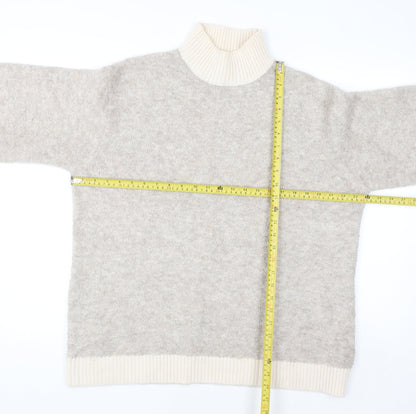 Womens UK Size L Marks and Spencer Beige Pullover Jumper