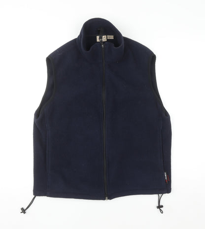 Woolrich Men's Navy Blue Fleece Waistcoat Gilet Size M Outdoorwear