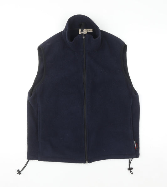 Woolrich Men's Navy Blue Fleece Waistcoat Gilet Size M Outdoorwear
