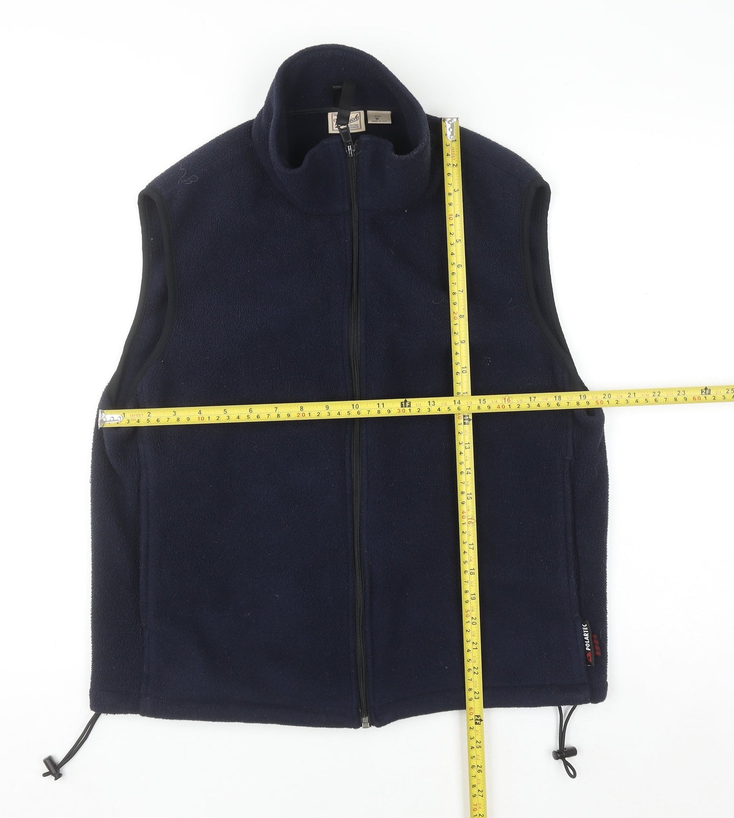 Woolrich Men's Navy Blue Fleece Waistcoat Gilet Size M Outdoorwear