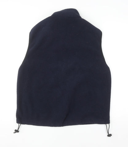 Woolrich Men's Navy Blue Fleece Waistcoat Gilet Size M Outdoorwear