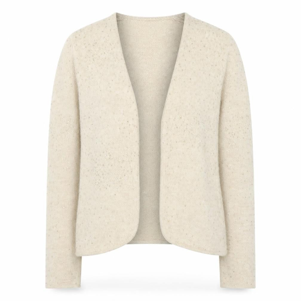 Womens UK Size S Fenn Wright Manson Beige Cardigan Jumper